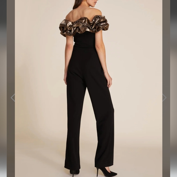 Metallic and Black Jumpsuit XXL NWT - Picture 4 of 5